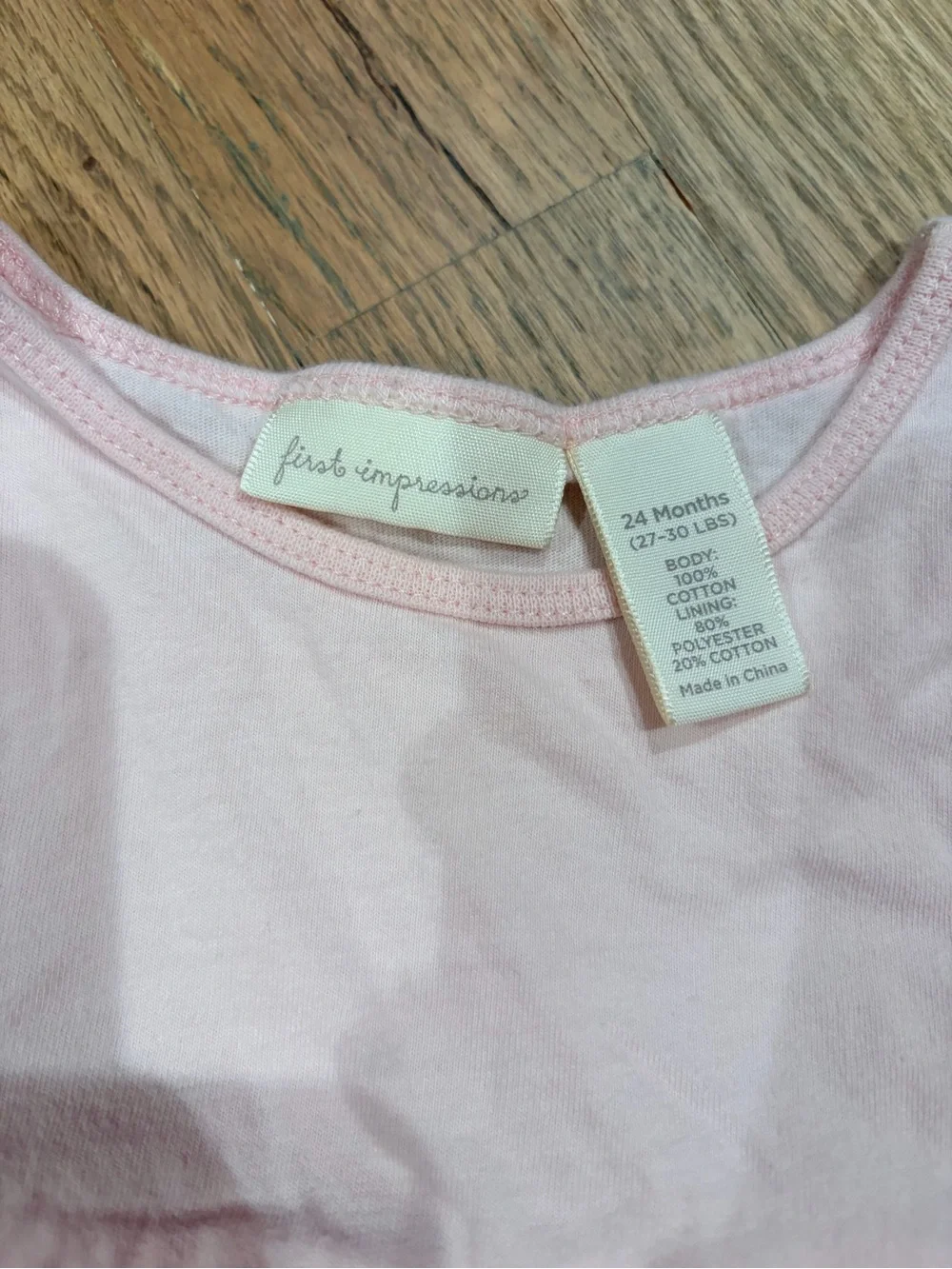 First Impressions toddler girl ruffled eyelet dress